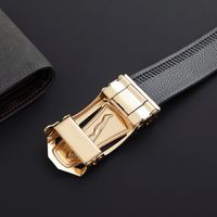 Simple Style Classic Style Solid Color Pu Leather Iron Men'S Leather Belts main image 7