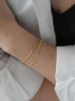 Ig Style Solid Color Stainless Steel Bracelets In Bulk main image 1