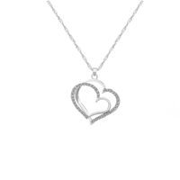 Vintage Style Heart Shape Stainless Steel Plating Inlay Zircon 18k Gold Plated Rose Gold Plated Pendant Necklace main image 7