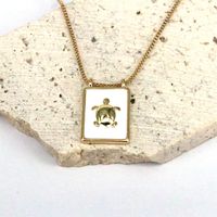 Strassenmode Tier Stern Mond Kupfer Überzug Vergoldet Halskette Mit Anhänger sku image 7