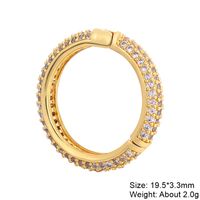 Classic Style Star Heart Shape Copper Plating Inlay Zircon 18k Gold Plated White Gold Plated Jewelry Accessories sku image 11