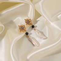 1 Pair Vintage Style Lucky Knot Plating Copper 18k Gold Plated Drop Earrings main image 4