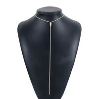 Elegant Beach Geometric Imitation Pearl Alloy Plating Inlay Rhinestones Women's Necklace sku image 1