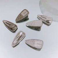 Elegant Simple Style Water Droplets Alloy Inlay Zircon Hair Clip main image 1
