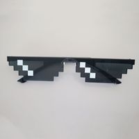 Exaggerated Funny Artistic Mosaic Pc Acrylic Resin Special-shaped Mirror Full Frame Clips Women's Sunglasses main image 9