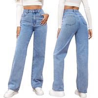 Women's Street Casual Solid Color Full Length Pocket Jeans main image 1