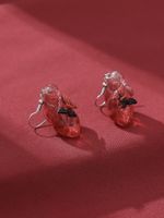 1 Pair Gothic Punk Butterfly Skull Three-dimensional Resin Drop Earrings main image 6