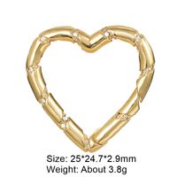 Classic Style Star Heart Shape Copper Plating Inlay Zircon 18k Gold Plated White Gold Plated Jewelry Accessories sku image 28