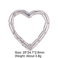 Classic Style Star Heart Shape Copper Plating Inlay Zircon 18k Gold Plated White Gold Plated Jewelry Accessories sku image 25