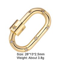 Classic Style Star Heart Shape Copper Plating Inlay Zircon 18k Gold Plated White Gold Plated Jewelry Accessories sku image 29