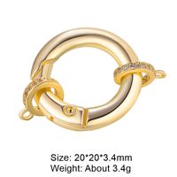 Classic Style Star Heart Shape Copper Plating Inlay Zircon 18k Gold Plated White Gold Plated Jewelry Accessories sku image 6