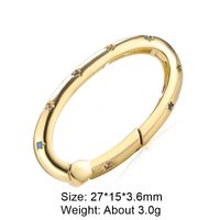 Classic Style Star Heart Shape Copper Plating Inlay Zircon 18k Gold Plated White Gold Plated Jewelry Accessories sku image 8
