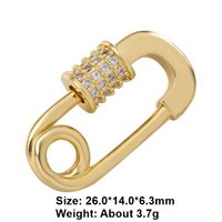 Classic Style Star Heart Shape Copper Plating Inlay Zircon 18k Gold Plated White Gold Plated Jewelry Accessories sku image 3