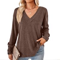 Women's T-shirt Long Sleeve T-shirts Casual Solid Color main image 4