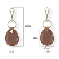 Unisex Solid Color Leather Buckle Card Holder main image 2