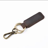 Simple Style Solid Color Cowhide Unisex Bag Pendant Keychain main image 3