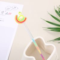 Cute Creative Stationery Unicorn Student Highlight Multi-color Fluorescent Pen sku image 5