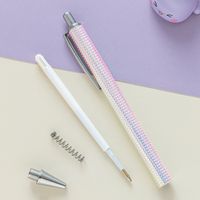 Retro Metal Pressing Gold Powder Ballpoint Pen main image 5