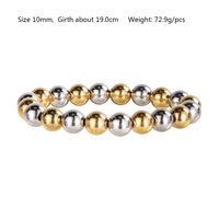 Style Moderne Rond Acier Inoxydable Bracelets En Masse sku image 5