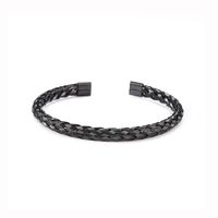 Simple Style Twist Stainless Steel Plating Unisex Cuff Bracelets main image 5