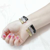 Simple Style Twist Stainless Steel Plating Unisex Cuff Bracelets main image 4