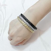 Simple Style Twist Stainless Steel Plating Unisex Cuff Bracelets main image 2