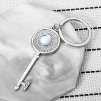 Simple Style Key Alloy Inlay Rhinestones Women's Bag Pendant Keychain main image 4