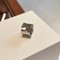 Simple Style Solid Color Alloy Plating Gold Plated Unisex Open Rings main image 2