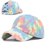 Women's Basic Color Block Curved Eaves Baseball Cap main image 6