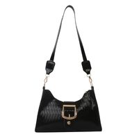 Women's Small Pu Leather Solid Color Elegant Classic Style Square Magnetic Buckle Shoulder Bag Crossbody Bag Underarm Bag sku image 2