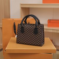 Women's Pu Leather Printing Elegant Classic Style Square Zipper Shoulder Bag Handbag Crossbody Bag sku image 1