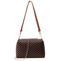 Women's Small Pu Leather Printing Streetwear Oval Zipper Shoulder Bag Crossbody Bag main image 4