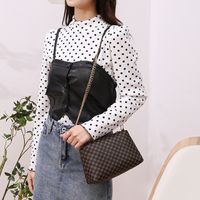 Women's Small Pu Leather Printing Streetwear Oval Zipper Shoulder Bag Crossbody Bag main image 3