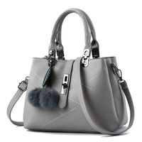 Women's Medium Pu Leather Solid Color Vacation Streetwear Square Zipper Shoulder Bag Handbag Crossbody Bag sku image 3