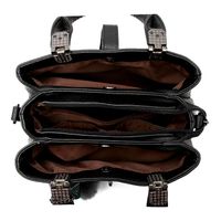 Women's Medium Pu Leather Solid Color Vacation Streetwear Square Zipper Shoulder Bag Handbag Crossbody Bag main image 4