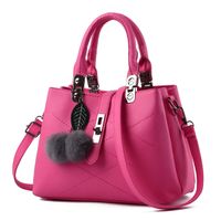 Women's Medium Pu Leather Solid Color Vacation Streetwear Square Zipper Shoulder Bag Handbag Crossbody Bag sku image 5