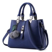 Women's Medium Pu Leather Solid Color Vacation Streetwear Square Zipper Shoulder Bag Handbag Crossbody Bag main image 2