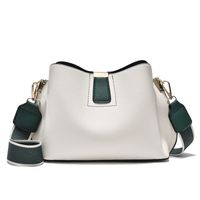 Women's Pu Leather Solid Color Elegant Classic Style Bucket Zipper Buckle Shoulder Bag Crossbody Bag main image 5