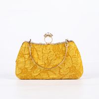 White Yellow Blue Polyester Color Block Square Evening Bags main image 1