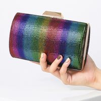 Red Black Gold Polyester Solid Color Cylindrical Evening Bags main image 1