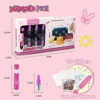 Cute Hairstyle Stick-on Crystals Magic Automatic Tress Device Girls Small Jewelry Toys sku image 2