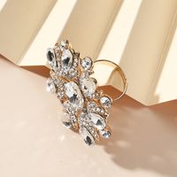 Casual Flower Artificial Diamond Alloy Wholesale Rings main image 4