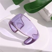 Simple Style Solid Color Arylic Women's Cuff Bracelets sku image 4