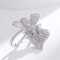 Simple Style Dragonfly Butterfly Sterling Silver Inlay Zircon Rings main image 3