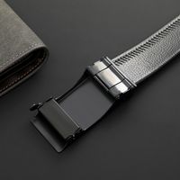 Classic Style Streetwear Solid Color Pu Leather Iron Men'S Leather Belts main image 3