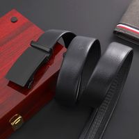 Classic Style Streetwear Solid Color Pu Leather Iron Men'S Leather Belts main image 1
