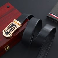 Simple Style Classic Style Solid Color Pu Leather Iron Men'S Leather Belts main image 1