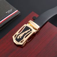 Simple Style Classic Style Solid Color Pu Leather Iron Men'S Leather Belts main image 8