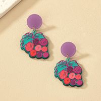 1 Pair Marine Style Simple Style Cactus Grape Arylic Drop Earrings main image 9