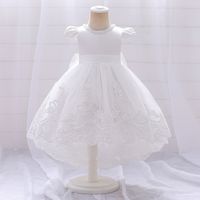 Elegant Princess Formal Flower Bowknot Polyester Girls Dresses sku image 2